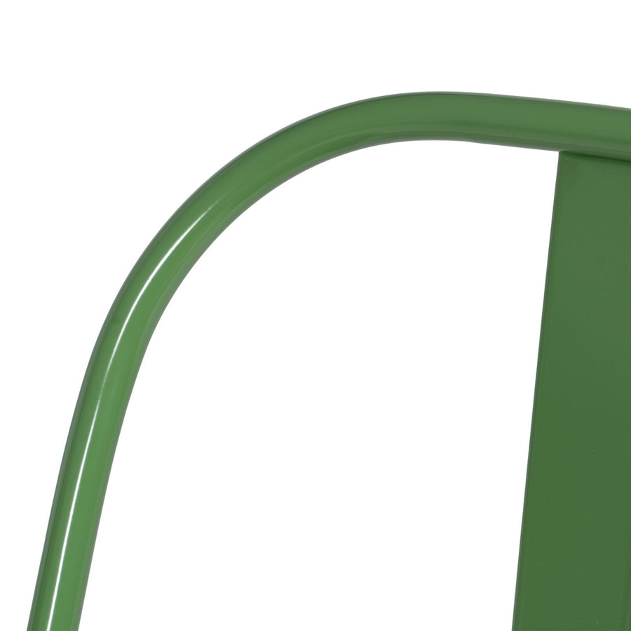 SILLA APILABLE VERDE METAL DALLAS 45 X 52,50 X 85 CM