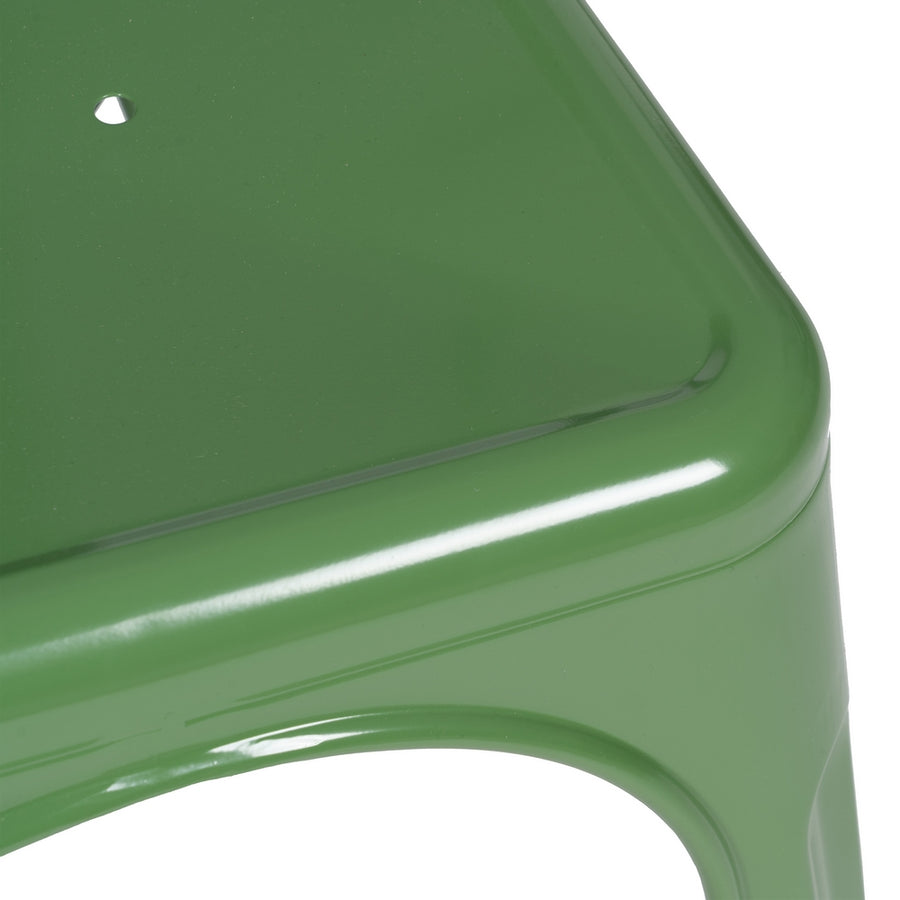 SILLA APILABLE VERDE METAL DALLAS 45 X 52,50 X 85 CM