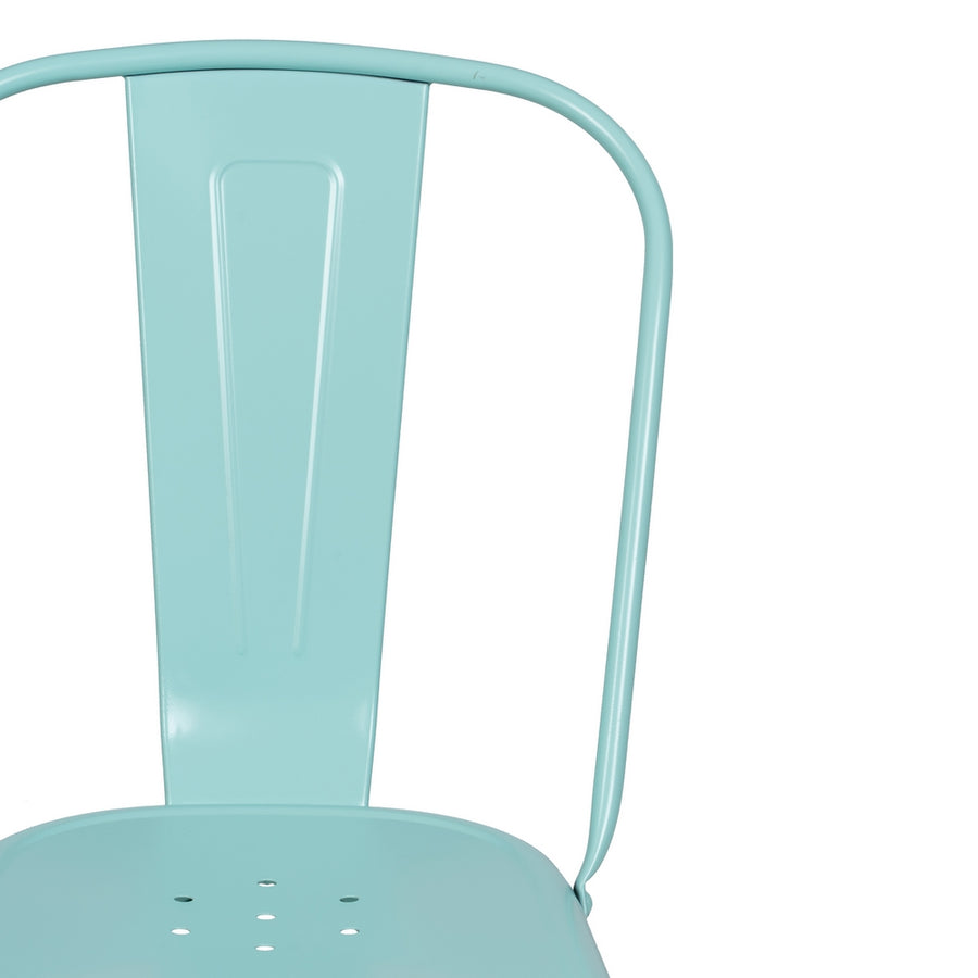 SILLA APILABLE TURQUESA METAL DALLAS 45 X 52,50 X 85 CM