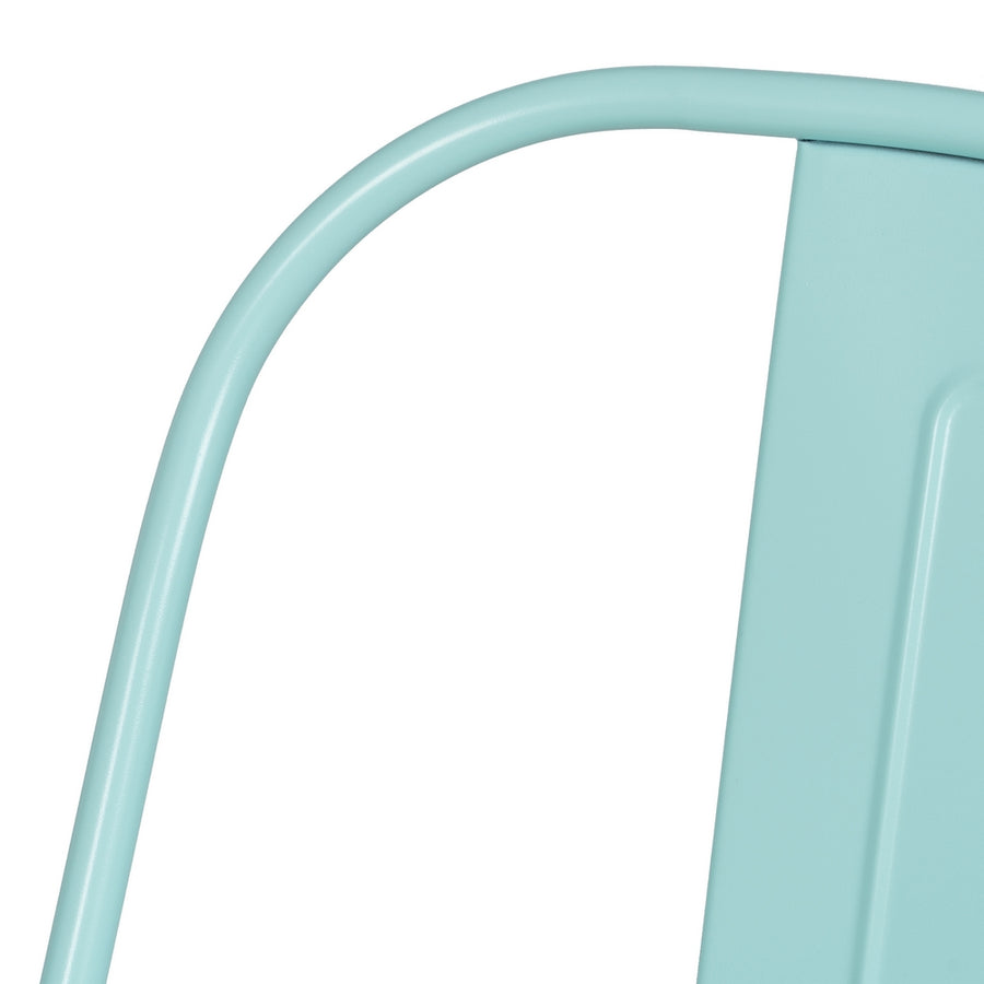 SILLA APILABLE TURQUESA METAL DALLAS 45 X 52,50 X 85 CM