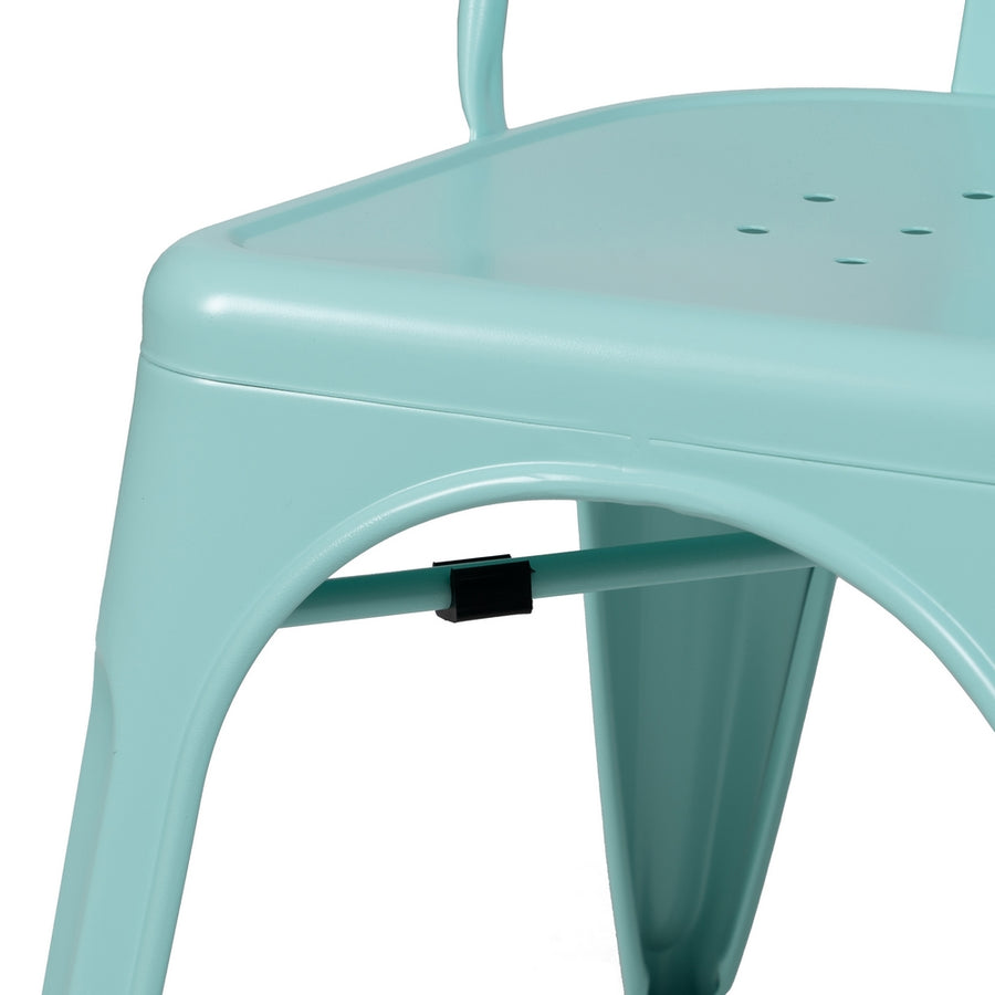 SILLA APILABLE TURQUESA METAL DALLAS 45 X 52,50 X 85 CM