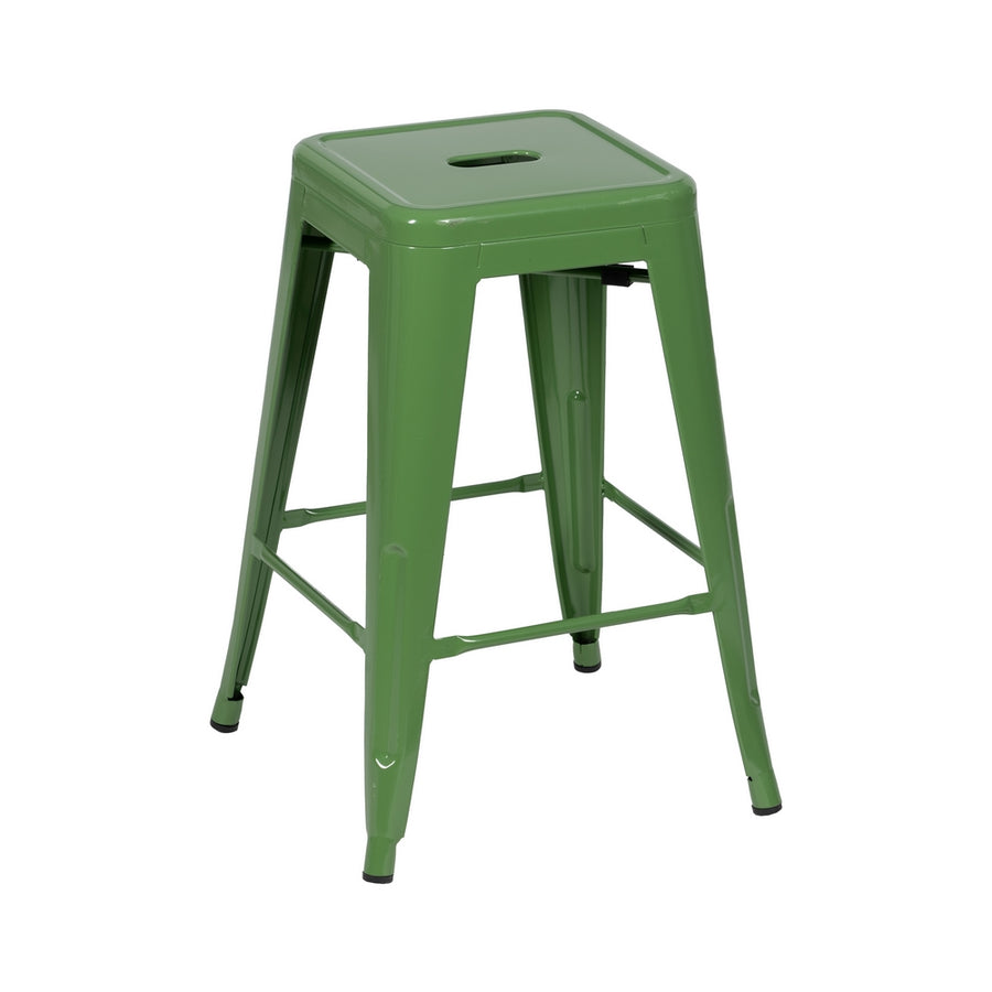 TABURETE VERDE METAL DALLAS INDUSTRIAL 42 X 42 X 61,20 CM