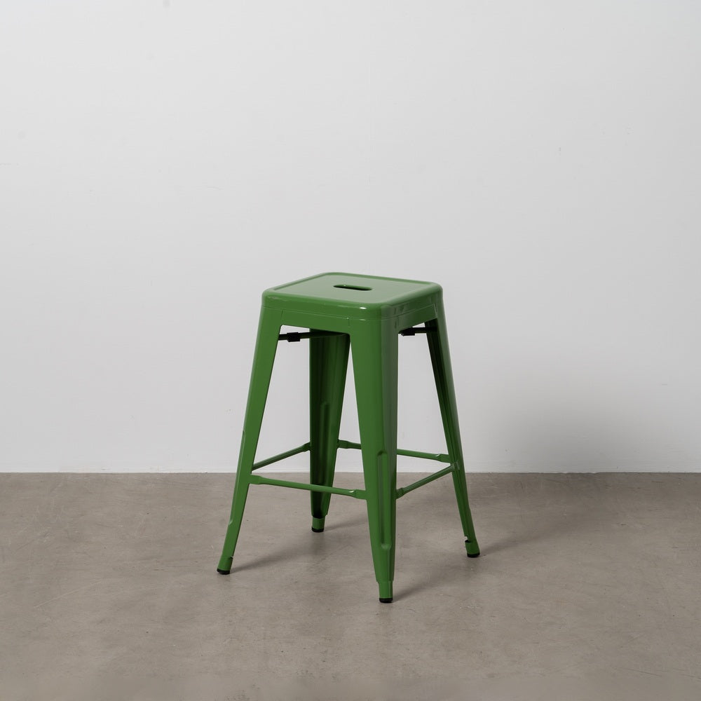 TABURETE VERDE METAL DALLAS INDUSTRIAL 42 X 42 X 61,20 CM