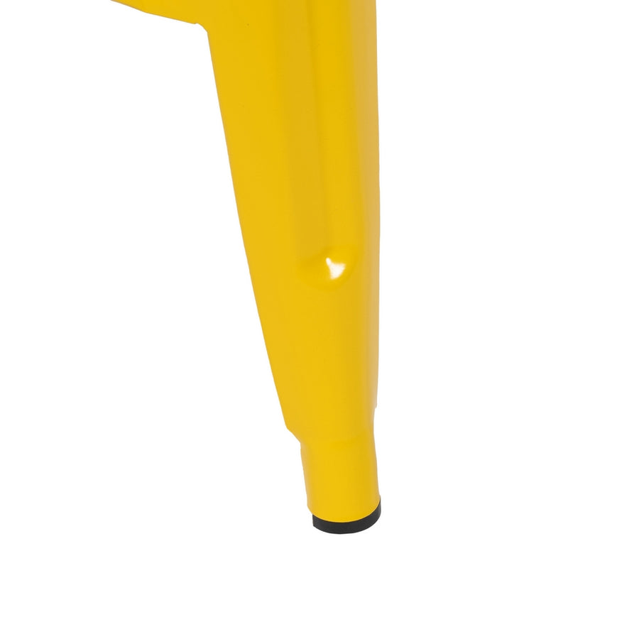 TABURETE AMARILLO METAL DALLAS 43,50 X 43,50 X 76,50 CM