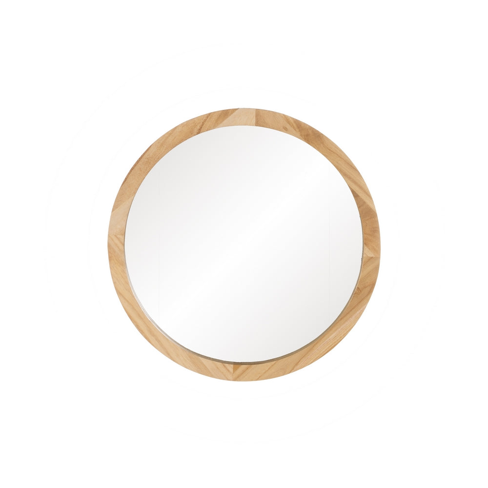 ESPEJO NATURAL MADERA DECORACI�N 40 X 40 CM