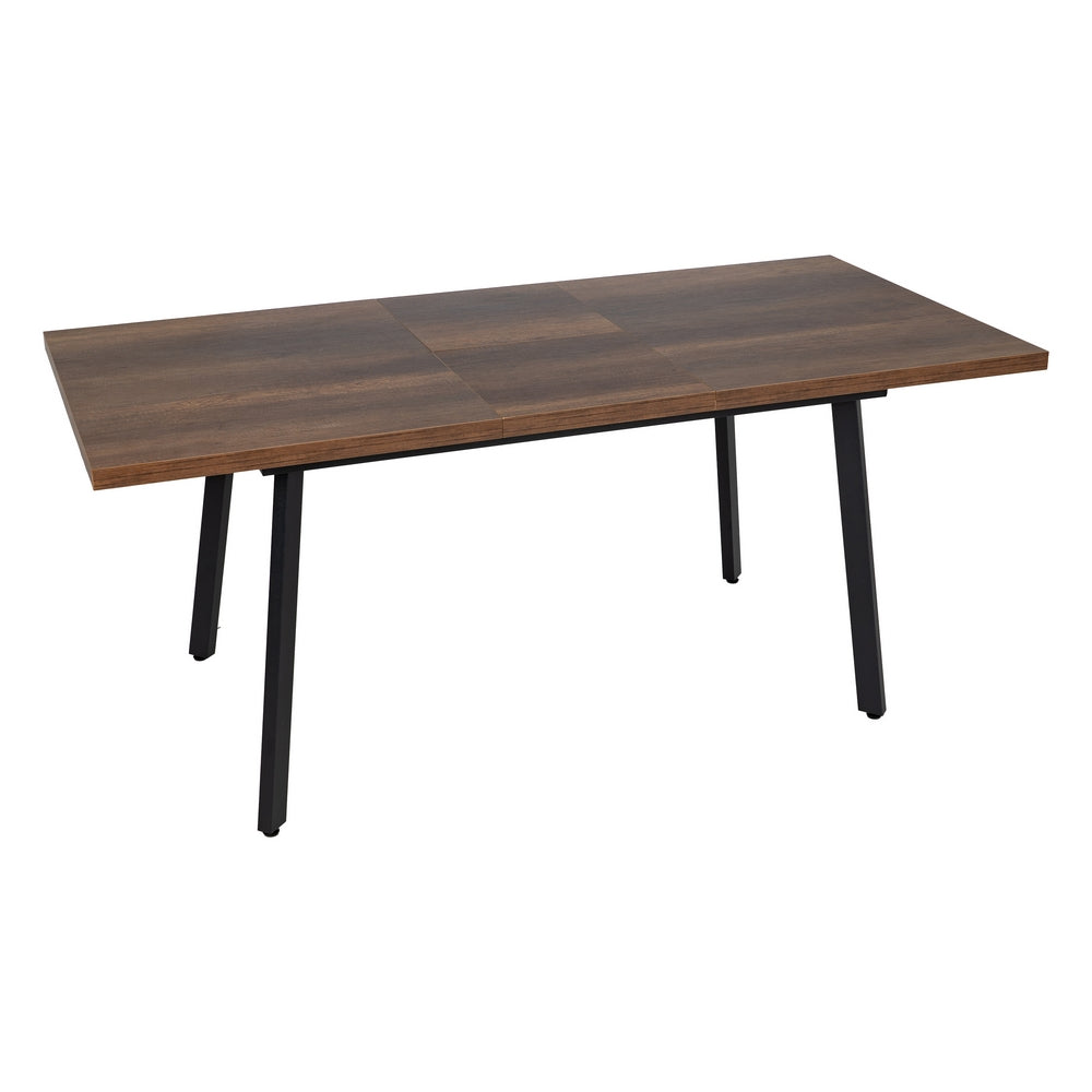 MESA EXTENSIBLE MARRÓN METAL-MADERA PAX 138 X 85 X 76 CM