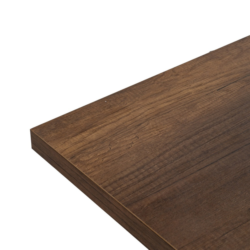 MESA EXTENSIBLE MARRÓN METAL-MADERA PAX 138 X 85 X 76 CM