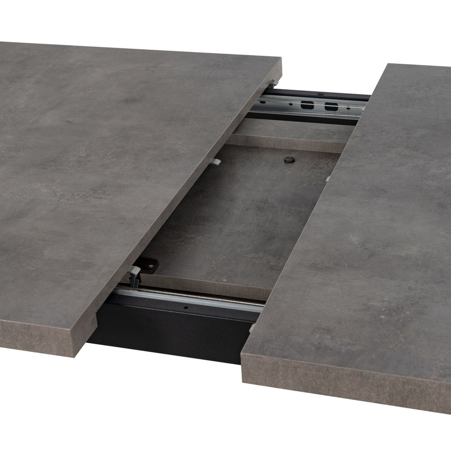 MESA EXTENSIBLE GRIS METAL-MADERA PAX 138 X 85 X 76 CM