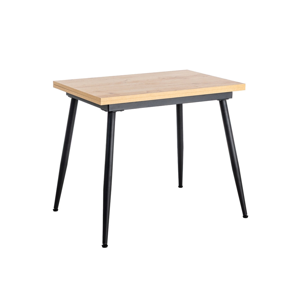 MESA EXTENSIBLE NATURAL METAL-MADERA PAX 90 X 60 X 75 CM