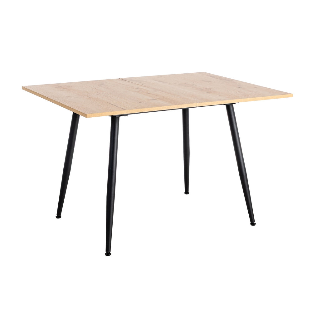 MESA EXTENSIBLE NATURAL METAL-MADERA PAX 90 X 60 X 75 CM