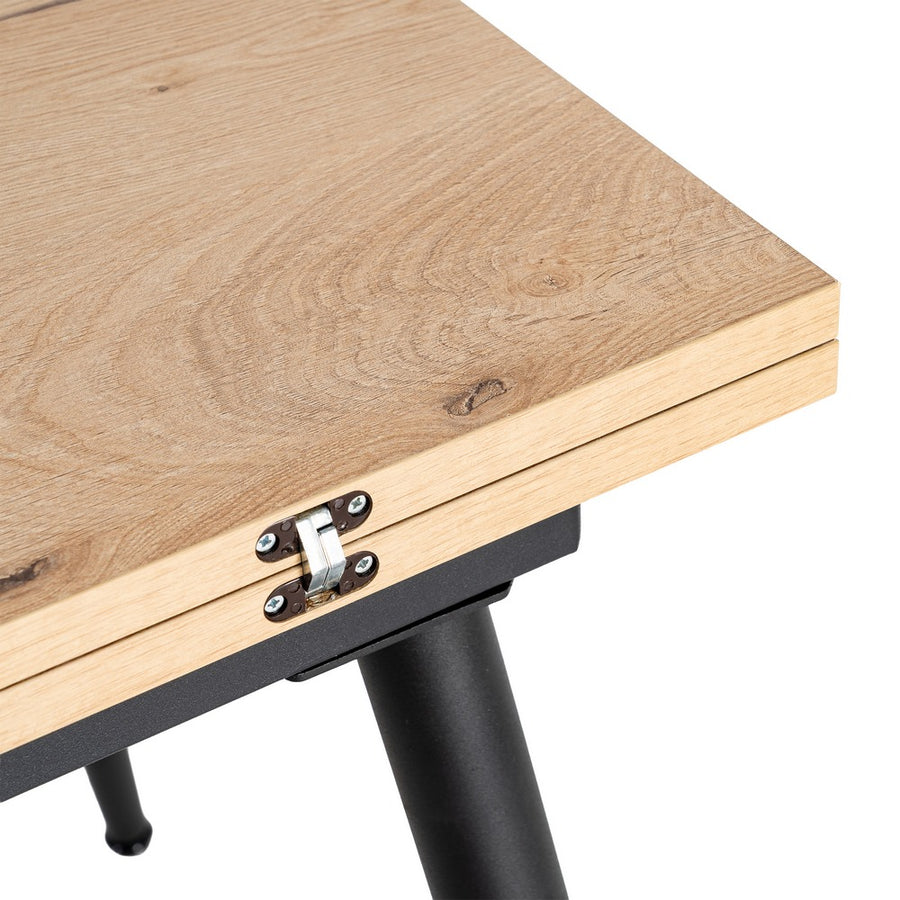 MESA EXTENSIBLE NATURAL METAL-MADERA PAX 90 X 60 X 75 CM