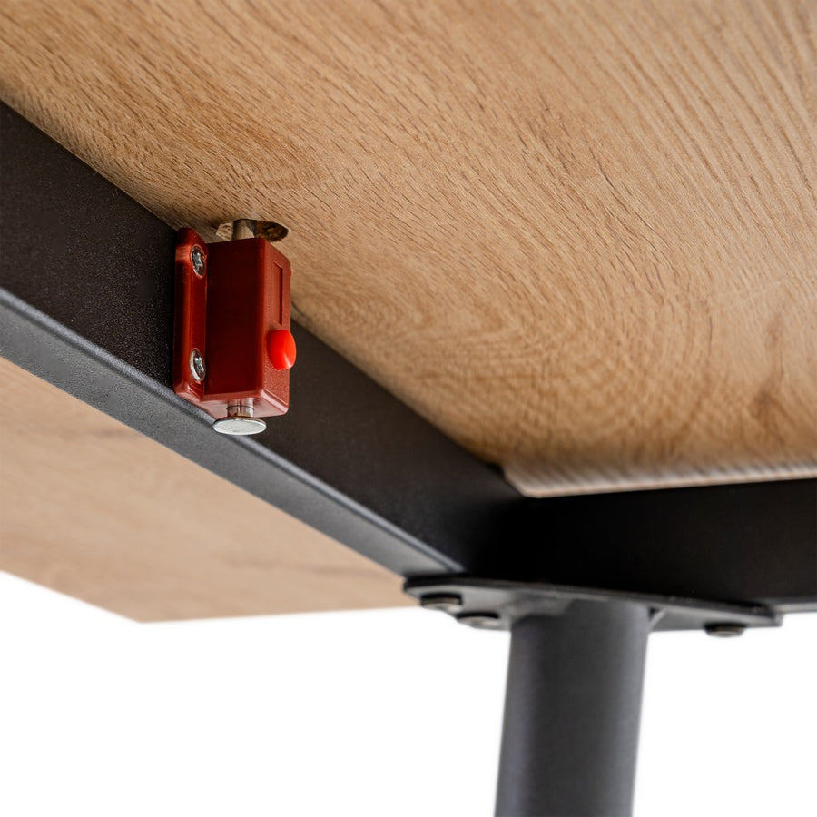 MESA EXTENSIBLE NATURAL METAL-MADERA PAX 90 X 60 X 75 CM