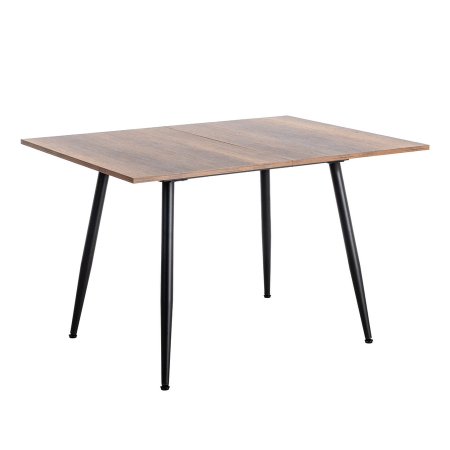 MESA EXTENSIBLE MARRÓN METAL-MADERA PAX 90 X 60 X 75 CM