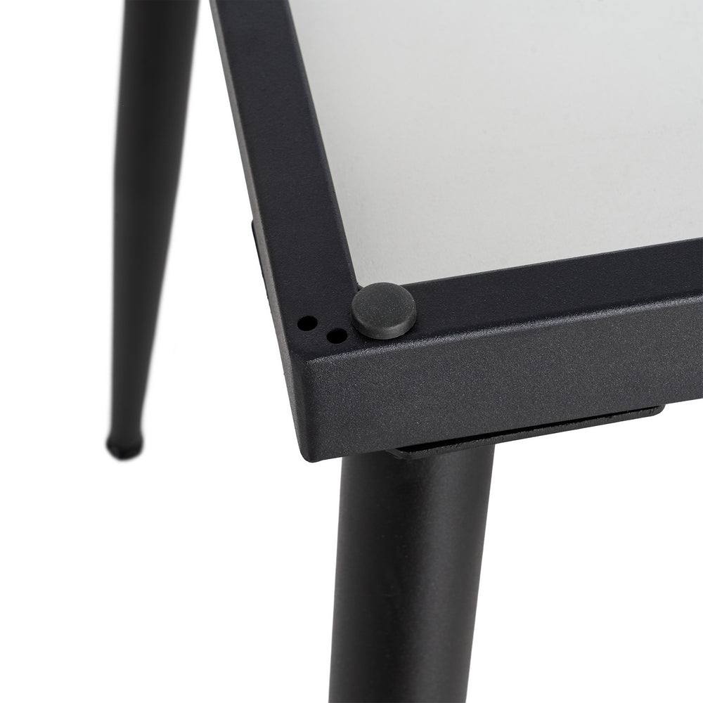 PAX BROWN METAL-WOOD EXTENDABLE TABLE 90 X 60 X 75 CM