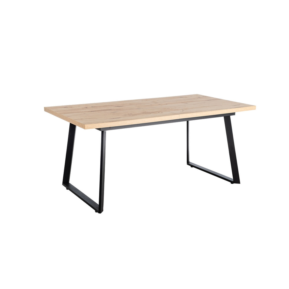 MESA EXTENSIBLE NATURAL METAL-MADERA PAX 170 X 90 X 75 CM