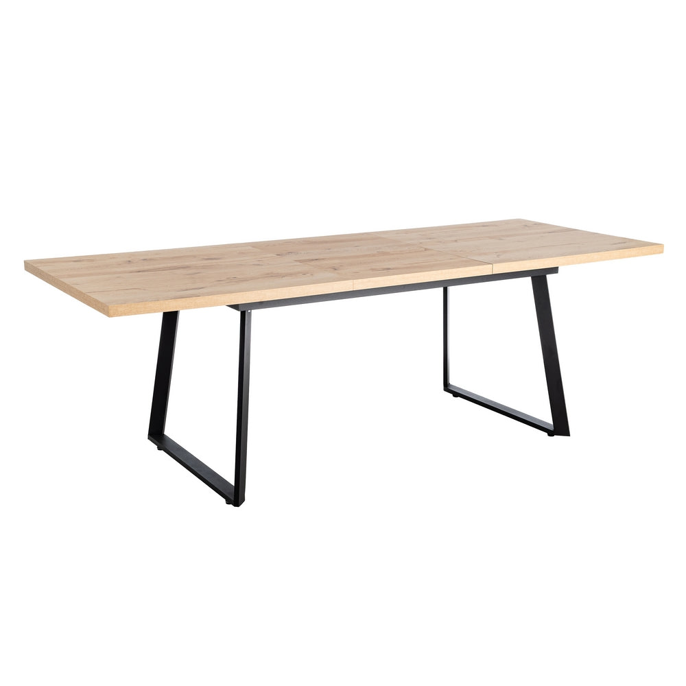 MESA EXTENSIBLE NATURAL METAL-MADERA PAX 170 X 90 X 75 CM