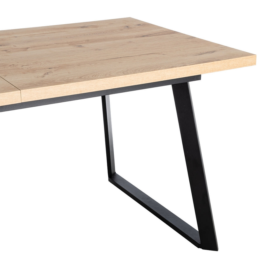 MESA EXTENSIBLE NATURAL METAL-MADERA PAX 170 X 90 X 75 CM