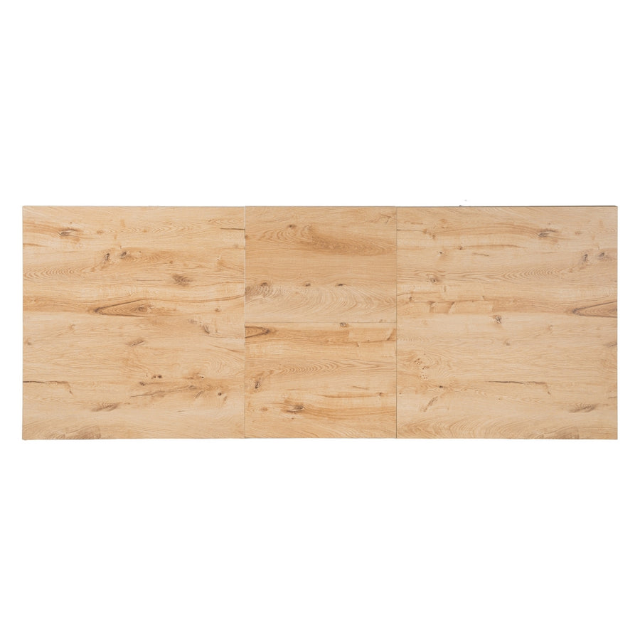 MESA EXTENSIBLE NATURAL METAL-MADERA PAX 170 X 90 X 75 CM