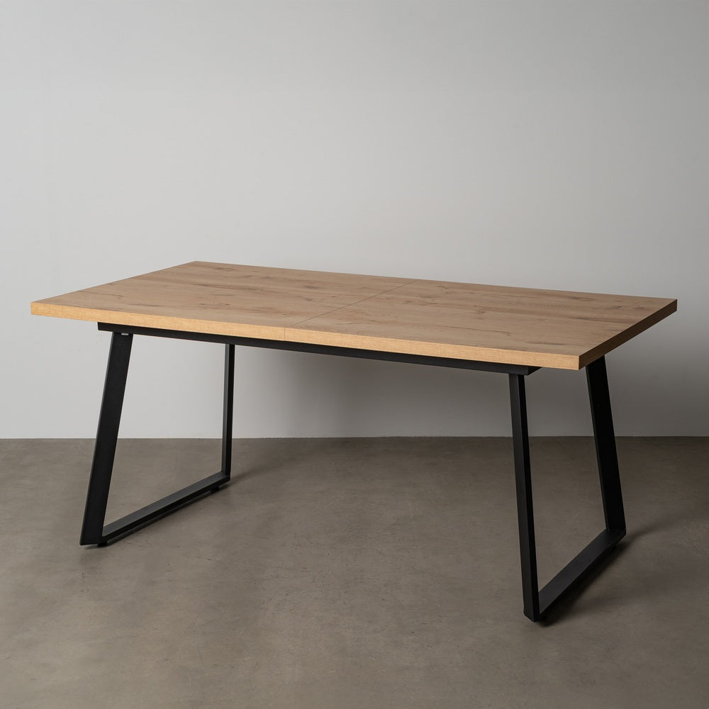 MESA EXTENSIBLE NATURAL METAL-MADERA PAX 170 X 90 X 75 CM