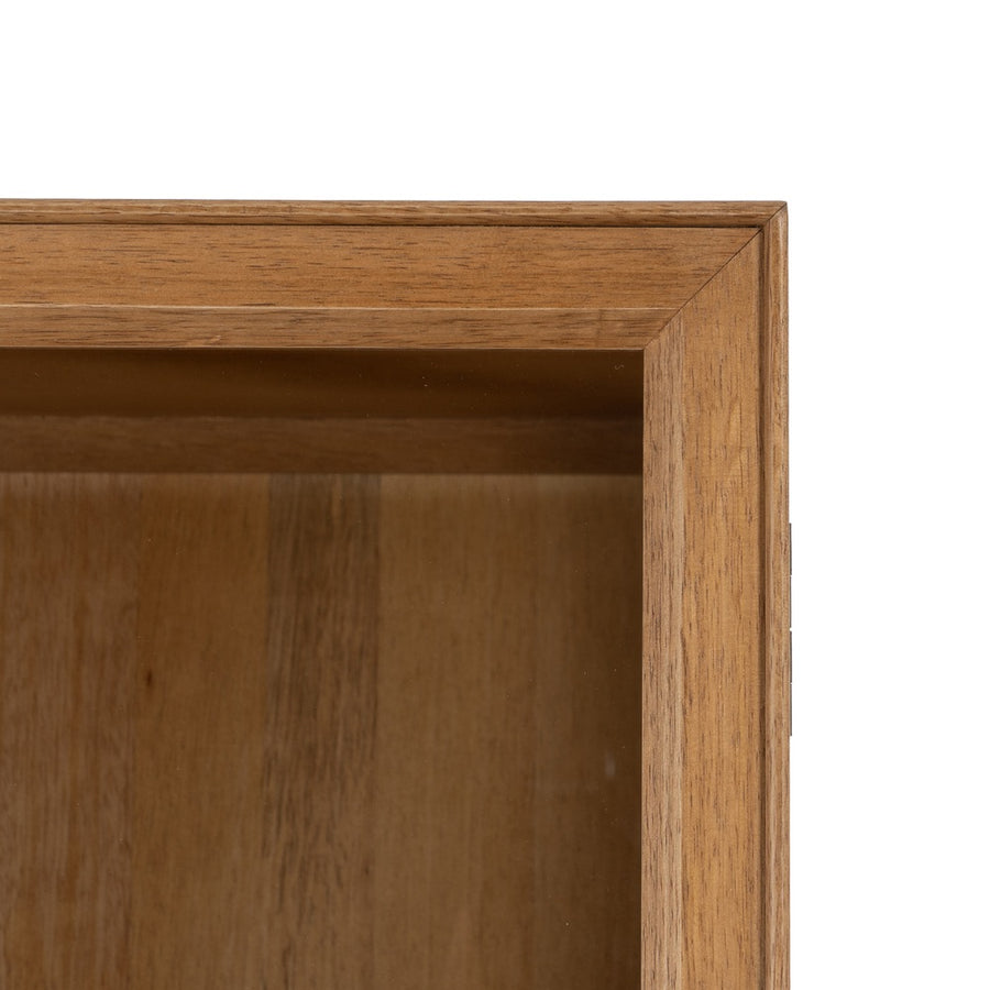 VITRINA NATURAL DM-MADERA 84,50 X 42,50 X 198 CM