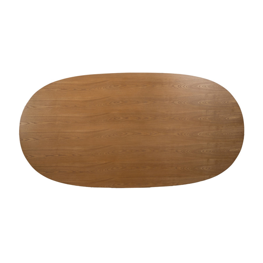 MESA COMEDOR NEGRO-NATURAL DM-MADERA 220 X 113 X 75 CM