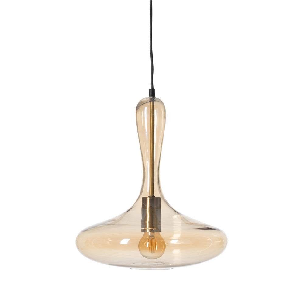 LÁMPARA TECHO CARAMELO METAL-CRISTAL 33 X 33 X 39,50 CM