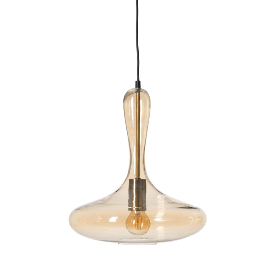 LÁMPARA TECHO CARAMELO METAL-CRISTAL 33 X 33 X 39,50 CM