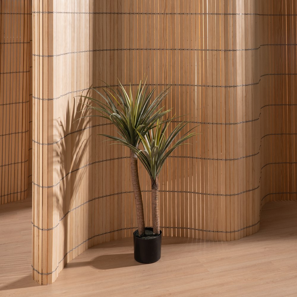PLANTA DRACAENA VERDE GOMA DECORACIÓN 110 CM