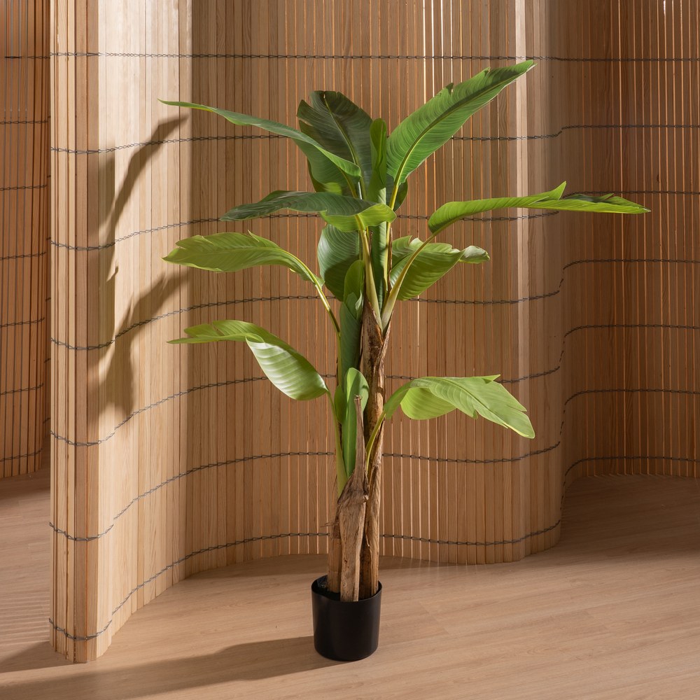 GREEN BANANA TREE PLANT RUBBER DECORATION 150 CM