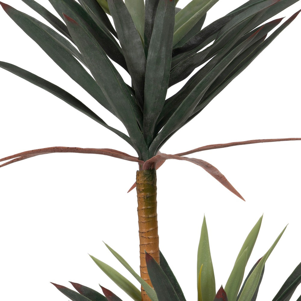 PLANTA YUCA VERDE GOMA DECORACIÓN 125 CM