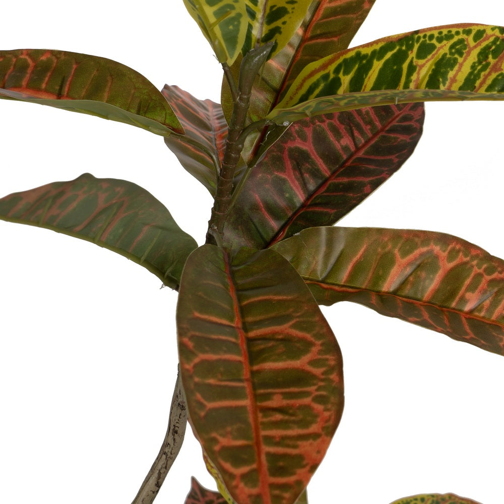 PLANTA CROTON ROJO GOMA DECORACIÓN 150 CM