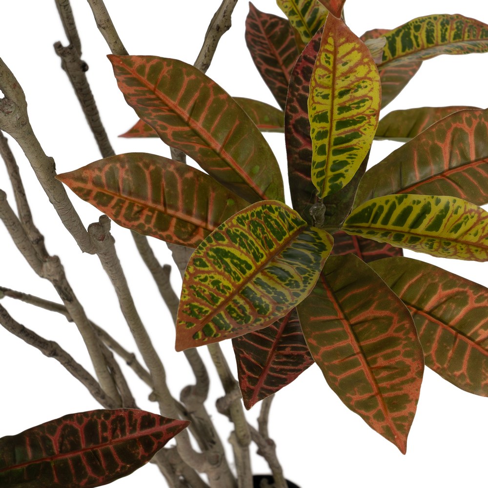 PLANTA CROTON ROJO GOMA DECORACIÓN 150 CM