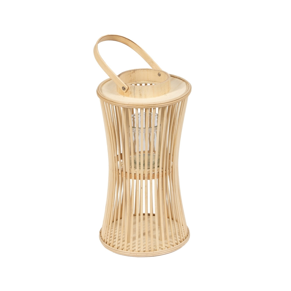 FAROL PORTAVELAS NATURAL BAMB� 16 X 16 X 40 CM