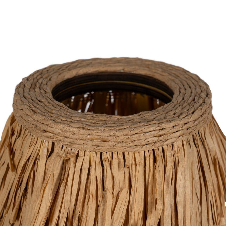 NATURAL FIBER TABLE LAMP LIGHTING 26 X 26 X 39 CM