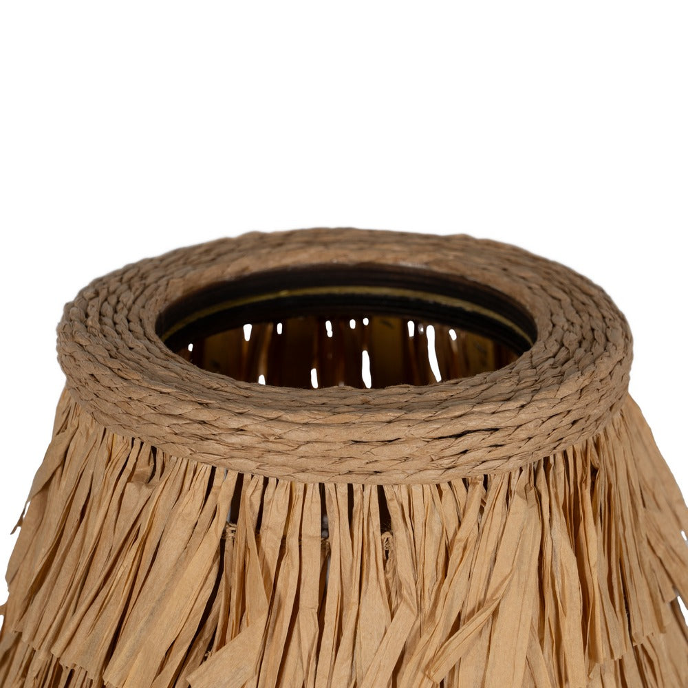 NATURAL FIBER TABLE LAMP LIGHTING 30 X 30 X 44 CM