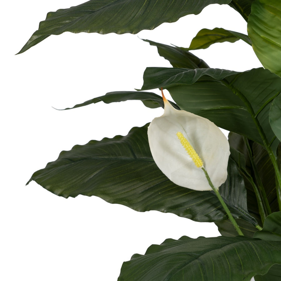 PLANTA VERDE-BLANCO POLIETILENO JARDÍN 130 CM