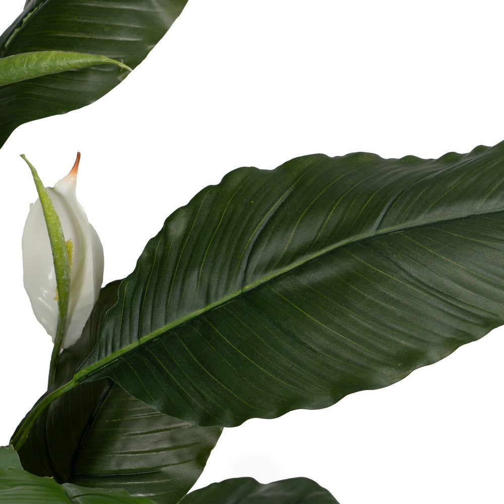 PLANTA VERDE-BLANCO POLIETILENO JARDÍN 130 CM