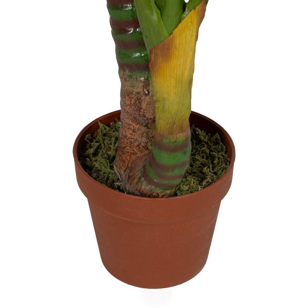 PLANTA VERDE-BLANCO POLIETILENO JARDÍN 130 CM