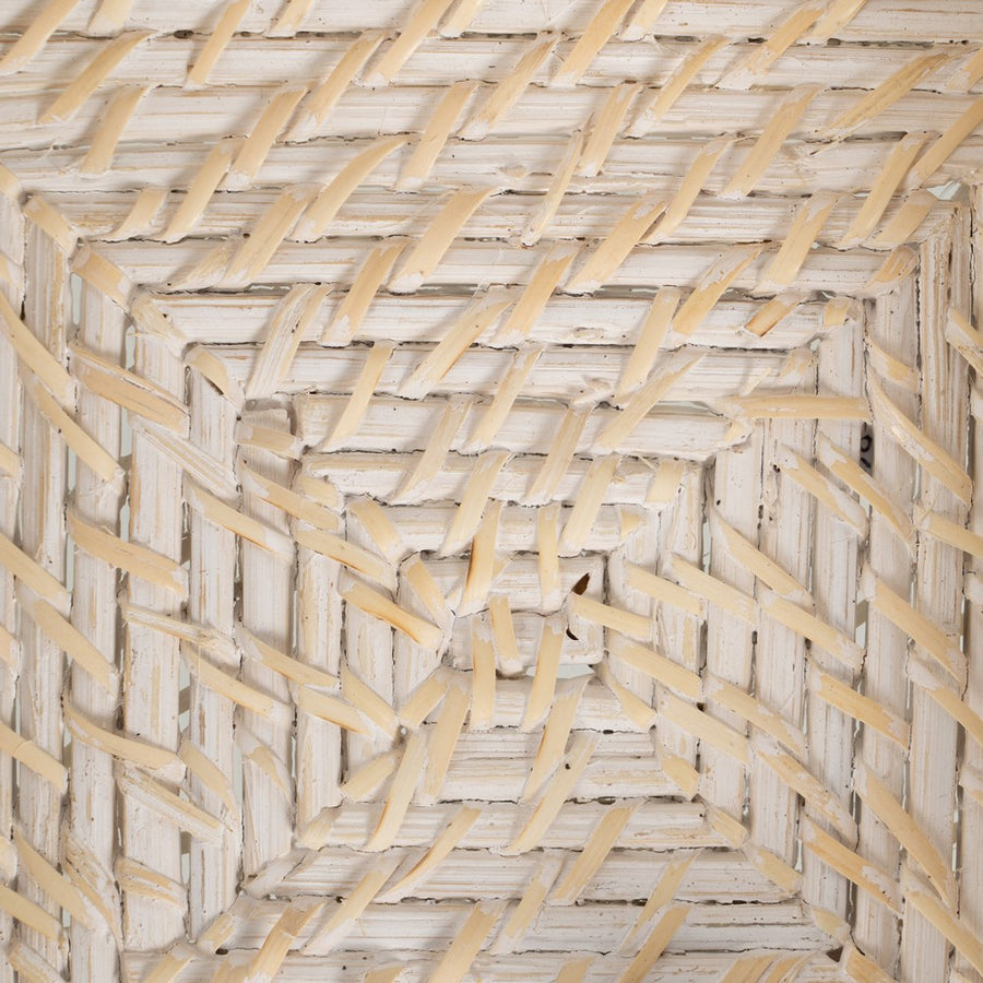 SERVILLETERO BLANCO FIBRA NATURAL COCINA 18 X 18 X 6 CM