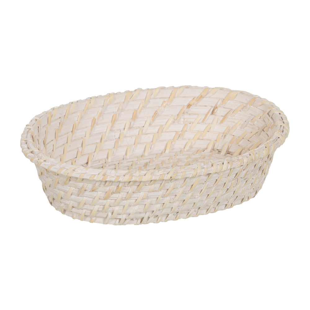 S/2 BANDEJA BLANCO FIBRA NATURAL 29 X 22 X 7 CM