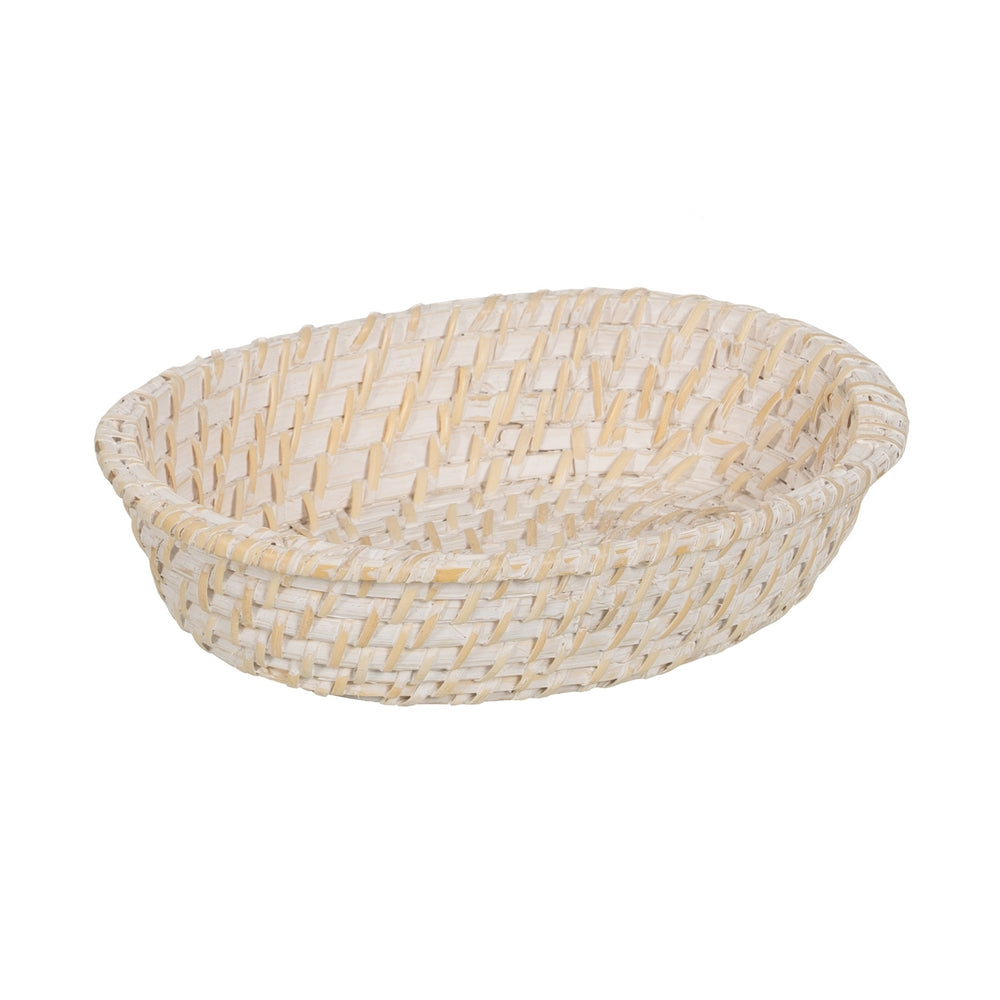 S/2 BANDEJA BLANCO FIBRA NATURAL 29 X 22 X 7 CM