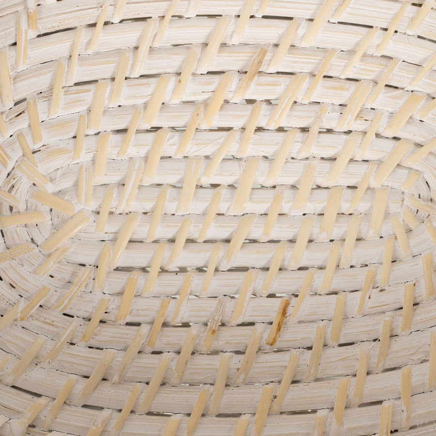 S/2 BANDEJA BLANCO FIBRA NATURAL 29 X 22 X 7 CM