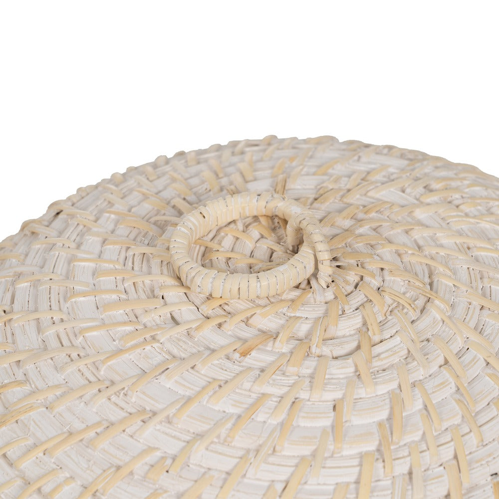 CUBRE ALIMENTOS BLANCO FIBRA NATURAL 35 X 35 X 18 CM