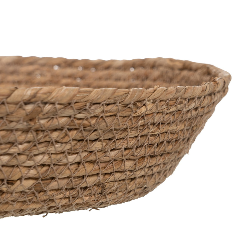 S/2 CENTRO MESA FIBRA NATURAL DECORACIÓN 31 X 31 X 7 CM