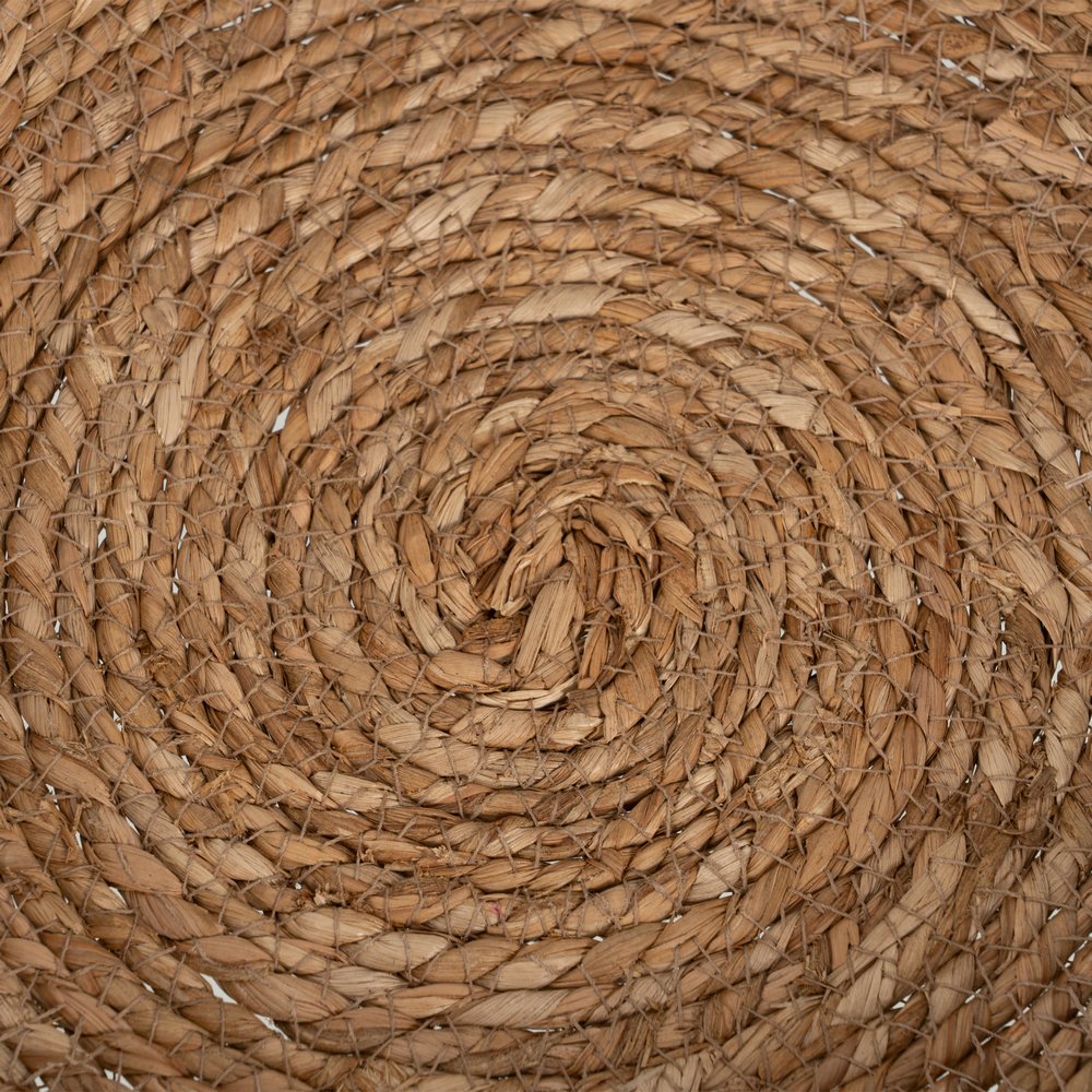 S/2 CENTRO MESA FIBRA NATURAL DECORACIÓN 31 X 31 X 7 CM