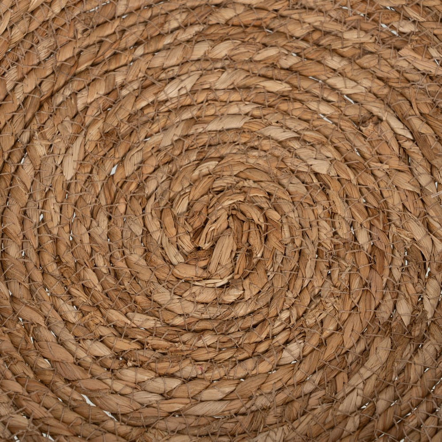 S/2 CENTRO MESA FIBRA NATURAL DECORACIÓN 31 X 31 X 7 CM