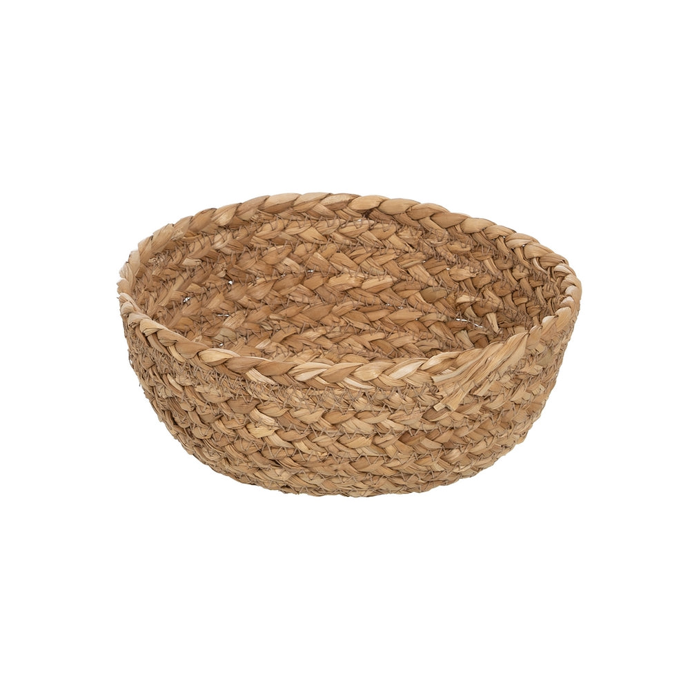 S/3 CESTA FIBRA NATURAL DECORACIÓN 34 X 34 X 11 CM