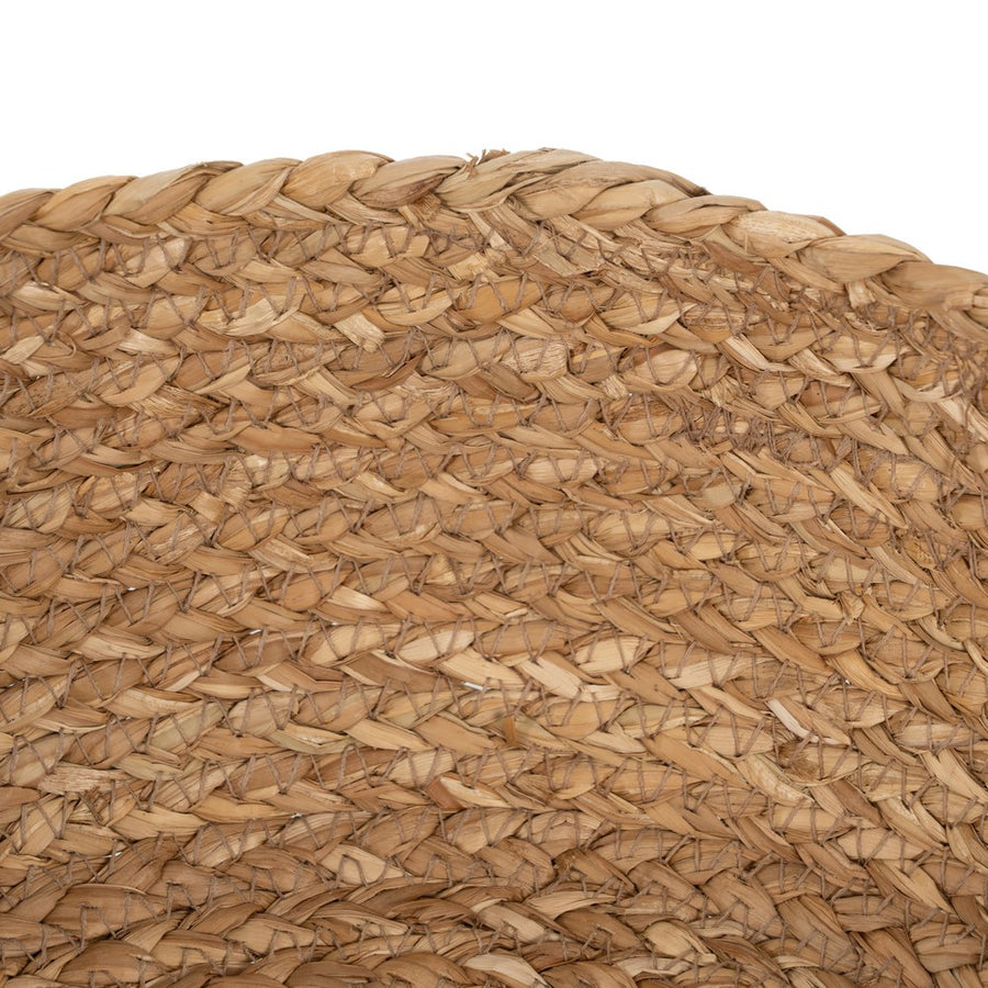 S/3 CESTA FIBRA NATURAL DECORACIÓN 34 X 34 X 11 CM