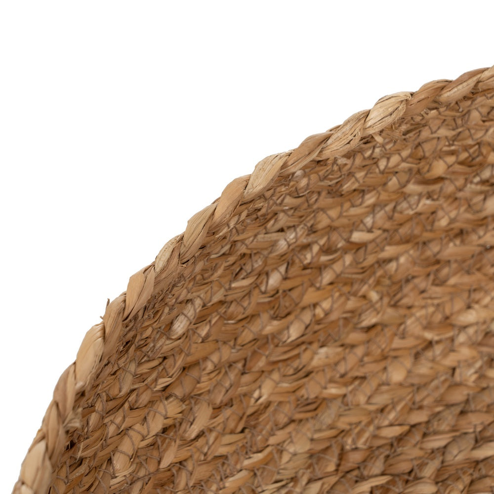 CESTA FIBRA NATURAL DECORACIÓN 37 X 37 X 21 CM