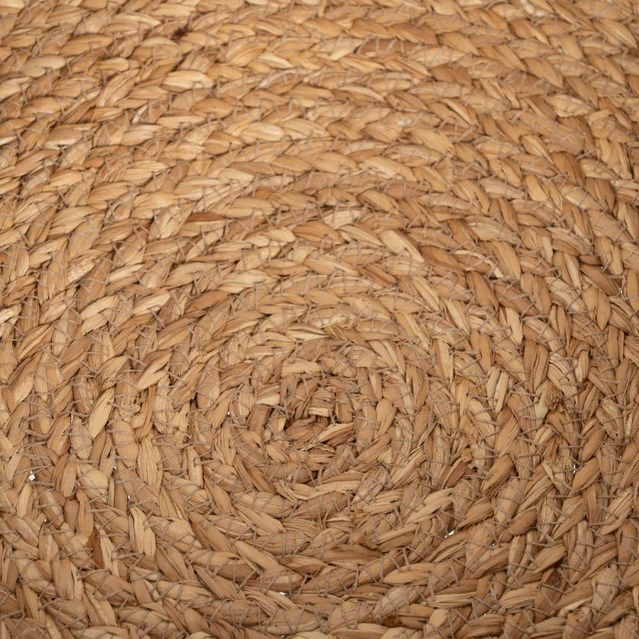 CESTA FIBRA NATURAL DECORACIÓN 37 X 37 X 21 CM
